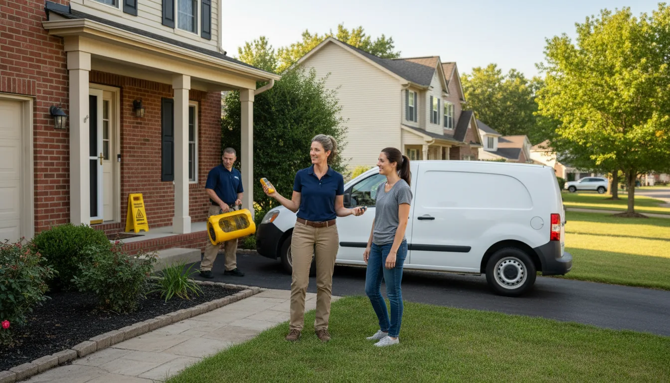 Residential water damage restoration in Pinebluff, NC